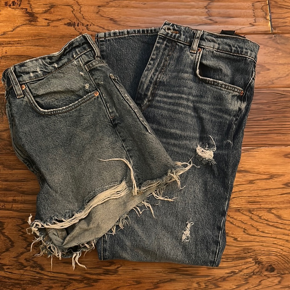 Zara shorts and jeans